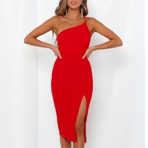 Hello Molly taking it back red dress